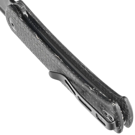 Nóż składany Civivi Caetus Black Burlap Micarta, Black Stonewashed 14C28N (C21025C-2)