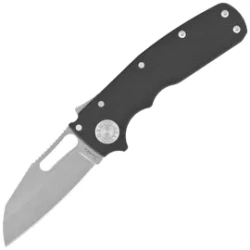 Demko Shark Cub Shark Foot Knife Black G10, Stonewashed CPM 20CV by Andrew Demko (SC-20CV-BLKG10-SF)