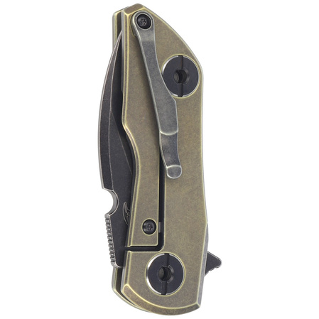 Bestech 2500 Delta Knife Bronze Titanium, Black Stonewashed CPM S35VN by Poltergeist Works (BT2006D)