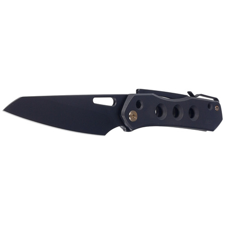 Nóż składany WE Knife Vision R Black Titanium, Black Stonewashed CPM 20CV by Snecx Tan (WE21031-2)