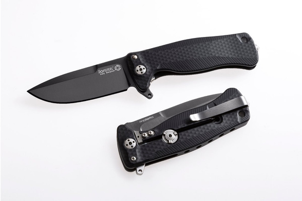 LionSteel SR22A Black Aluminum, Black Sleipner by Molletta (SR22A BB)