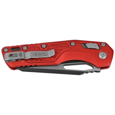 Microtech MSI S/E Knife Red Frag Aluminum, Black M390MK by Tony Marfione (210-1FRRD)