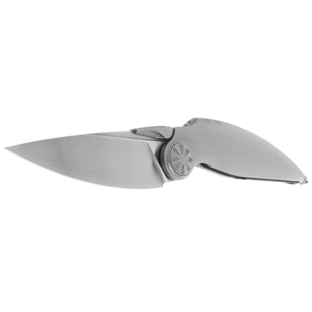 Nóż składany Rike Knife RK Predator-P Gray Titanium, Satin M390