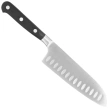 Nóż kuchenny MAM Santoku Granton Edge Black Polimer, Polished X30Cr13 (66903)