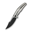Nóż składany WeKnife Kyklos Black / Gray Titanium, Black Stonewashed / Satin M390 (WE23086-3)