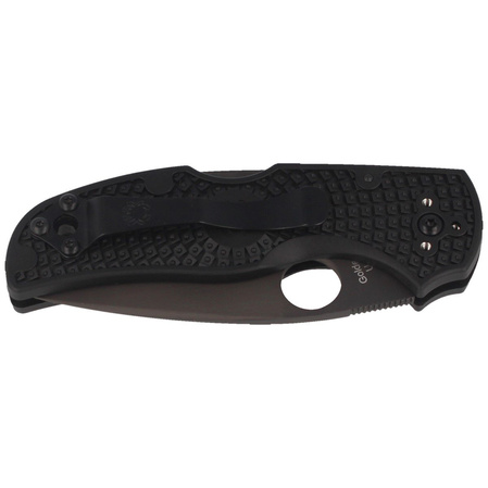 Spyderco Native 5 FRN Black/Black Blade PlainEdge Knife (C41PBBK5)