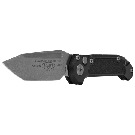 Nóż automatyczny Microtech LUDT Gen III T/E Black Aluminium, Stonewashed M390MK by Tony Marfione (1136-10)