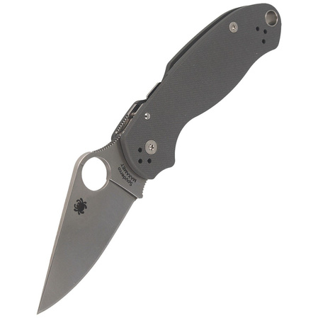 Spyderco Para 3 G-10 Dark Gray Maxamet Plain Knife (C223GPDGY)