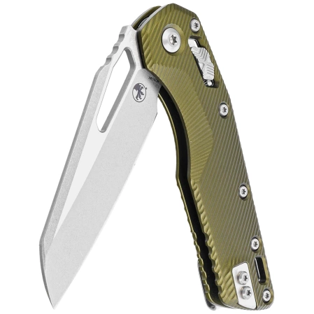 Nóż składany Microtech MSI S/E Fluted OD Green Aluminium, Stonewashed M390MK by Tony Marfione (210-10FLOD)