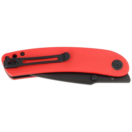 Nóż składany Kubey Momentum Red G10, Dark Stonewashed AUS-10 by Sherif Manganas (KU344I)