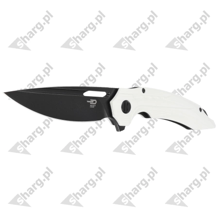 Bestech Knife Ornetta White G10, Black Stonewashed D2 by Kombou (BG50E)