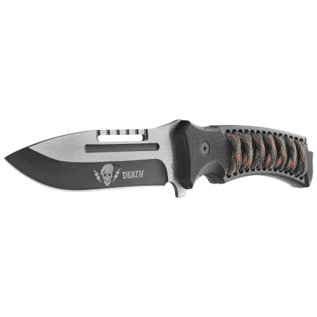 Nóż Martinez Albainox 32796 ABS Black/Camo Stringing, Brushed/Black 3Cr13Mov