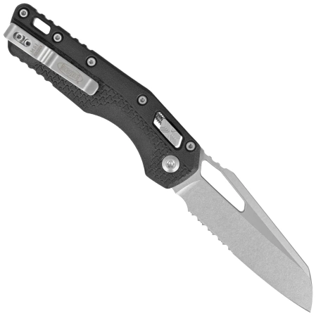 Microtech MSI S/E Ram-Lok Black Tri-Grip Polymer, Stonewashed P/S M390MK by Tony Marfione (210T-11PMBK)