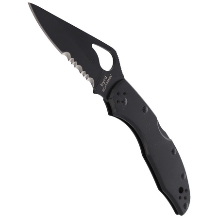 Spyderco Byrd Meadowlark 2 Stainless Black Blade, Combination (BY04BKPS2)