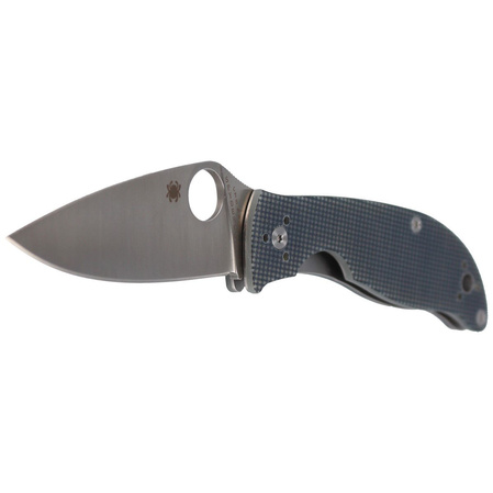 Spyderco Polestar G-10 Grey / BD1 PlainEdge Knife (C220GPGY)