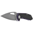 Kubey Coeus Knife Black/Purple G10, Beadblasted 14C28N (KU122R)