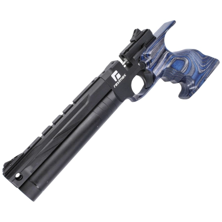 Reximex RPA Blue Laminated 5.5mm PCP Air Pistol with Regulator