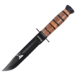 Martinez Albainox USMC like Ka-Bar Brown Leather, Black 3Cr13Mov (31762)