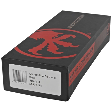 Nóż automatyczny OTF Microtech Scarab II Gen III D/E-S Sand Aluminium, Black M390MK by Tony Marfione (1180-1SN)