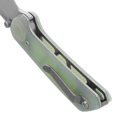 Reate PL-XT V2 Knife Jade G10, Stonewashed / Satin Nitro-V (PL-XT V2 JG10 STW/SAT)