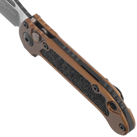 Microtech LUDT Gen III T/E Automatic Knife Tan Aluminum, Black M390MK by Tony Marfione (1136-1TA)