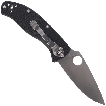 Spyderco Tenacious Lightweight Knife Black FRN, Satin 8Cr13MoV by Eric Glesser (C122PBK)