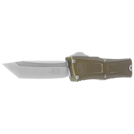Nóż automatyczny OTF Microtech Combat Troodon Gen III T/E OD Green Aluminium, Stonewashed M390MK by Tony Marfione (1144-10OD)