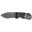 BlackFox G10 Black Rescue Folding Knife (BF-115)