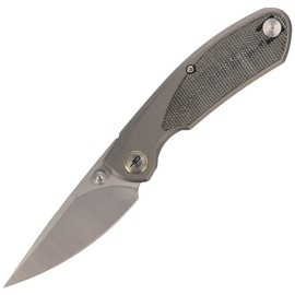 Bestech Lito Knife Grey Titanium / Black Canvas Micarta, Satin M390 by Ostap Hel (BT2307A)