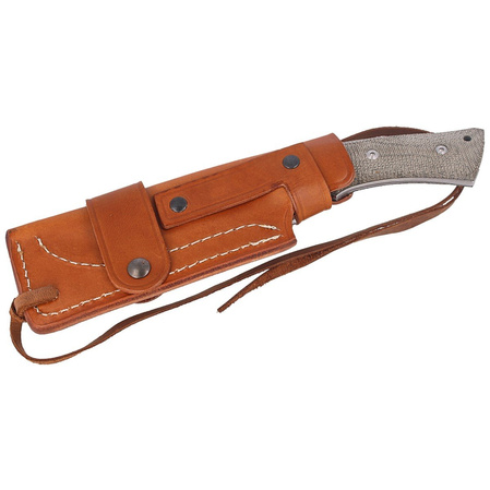 Gianghi Green Canvas Micarta, Stonewashed N690Co by Fabrizio Silvestrelli Knife (V4882CV)