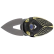 Rike Knife RK Cicada-DG Dark Gray / Gold Titanium, Bead Blasted M390