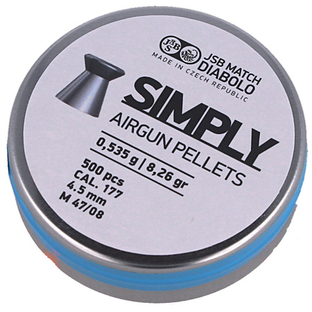 JSB Match Simply Pellets 4.50 mm, 0.535 g, 500 pcs (001246-500)