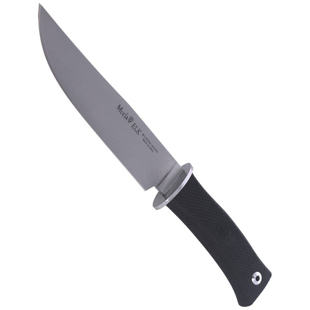 Muela knife ELK-14G Black Rubber, Satin X50CrMoV15