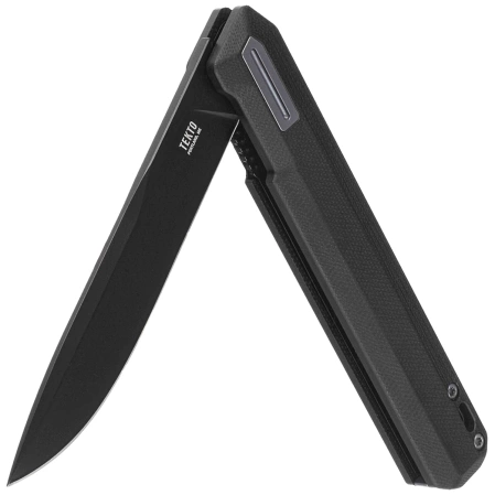 Nóż składany Tekto F2 Bravo Black G10, Blue HW/Clip, Black D2