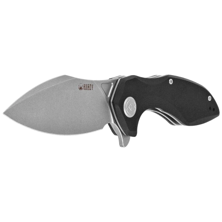 Nóż składany Kubey Nobel Black G10, Beadblasted 14C26N (KU236K)