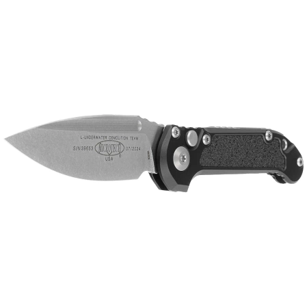 Nóż automatyczny Microtech LUDT Gen III S/E Black Aluminium, Stonewashed M390MK by Tony Marfione (1135-10)