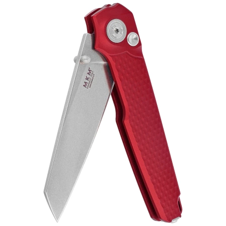 MKM Miura Knife Red Aluminum, Stonewashed MagnaCut by Simone Tonolli (MK MI-ARD)