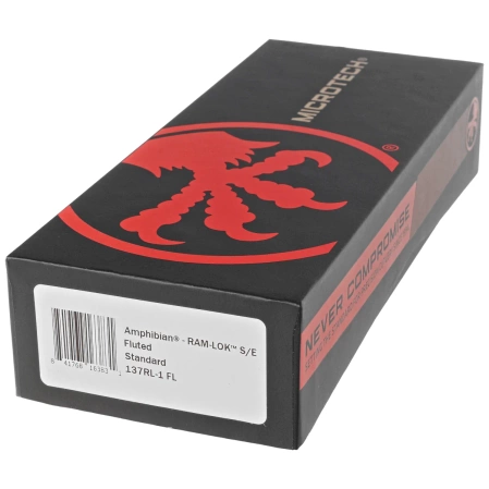 Microtech Amphibian Ram-Lok S/E Knife Black Fluted Aluminum, Black M390MK by Tony Marfione (137RL-1FL)