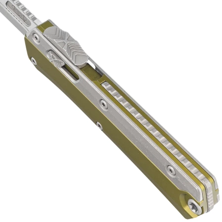 Nóż automatyczny OTF Microtech Glykon Bayonet OD Green Aluminium/Apocalyptic Titanium, Apocalyptic M390 by Tony and Sean Marfione (184-10APOD)