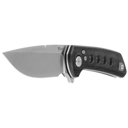 Nóż składany Reate PL-XF-1 Black Micarta/G10 Inlay, Stonewashed Nitro-V