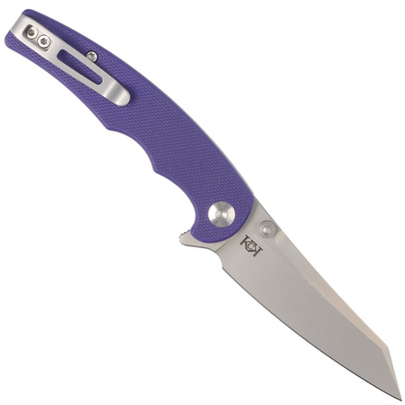 Civivi Knife P87 G10 Purple, Silver Bead Blasted Nitro-V by Kaila Cumings (C21043-2)