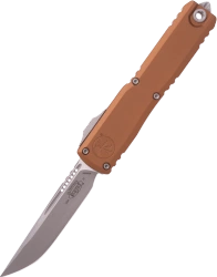 Microtech Ultratech Gen IV S/E OTF Knife Brown Aluminum, Apocalyptic M390MK by Tony Marfione (11214-10APBN)
