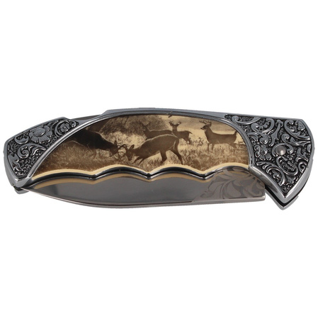 Herbertz Solingen hunting knife Deer motif 82mm (ART000400 - 588511)