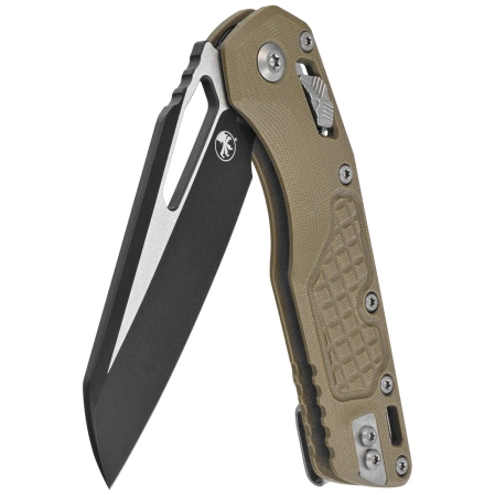 Microtech MSI S/E Knife OD Green Frag G10, Black M390MK by Tony Marfione (210-1FRGTOD)