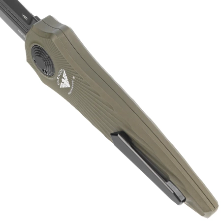 Nóż grawitacyjny Paragon Warlock-X Tapered StarBurst OD Green Aluminium, Cerakote Black CPM S35VN (WLOCX-TSB-OD-DO-CB)
