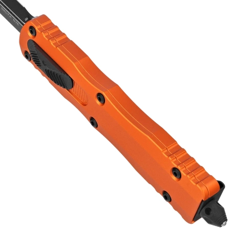 Microtech Dirac Delta D/E OTF Knife Orange Aluminum, Black by Tony Marfione (227-1OR)