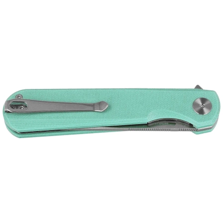 Bestechman Flick Knife Aqua G10, Satin/Stonewashed D2 by Ostap Hel (BMK13D)