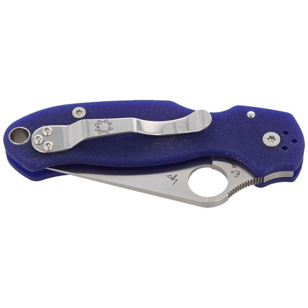 Spyderco Para 3 G-10 Dark Blue CPM S110V Knife (C223GPDBL)