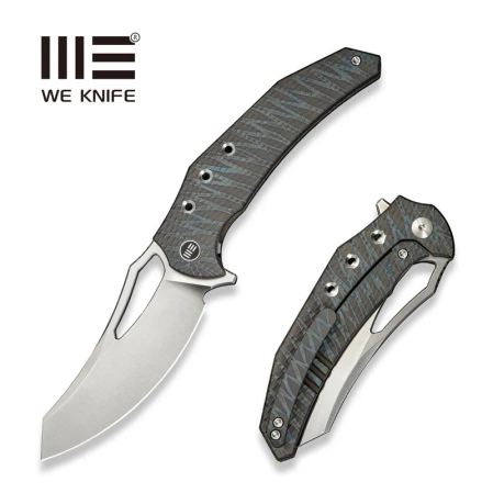 Nóż składany WE Knife Epaulette Tiger Stripes Titanium, Satin M390 by Gavko Knives (WE24024-2)