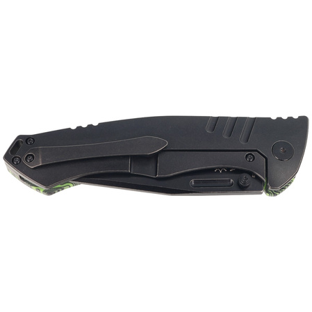 Nóż składany Bestech Keen II Black-Green G10/Titanium, Black Stonewashed CPM S35VN by Koens Craft (BT2301E)